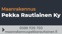 Maanrakennus Pekka Rautiainen Ky logo